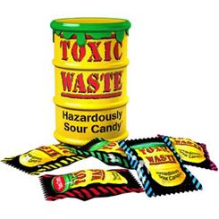 Toxic Waste آبنبات ترش قوطي زرد 42 گرم 