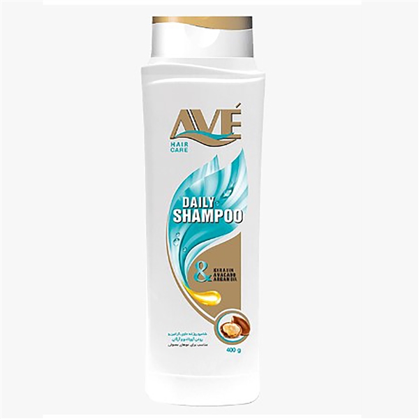 ave-شامپو سر روزانه حاوي کراتين و روغن آرگان 400ميل 12*1