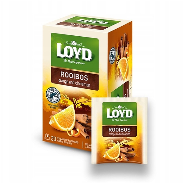 LOYD  چاي 20 تايي رويبوس پرتقال و دارچين