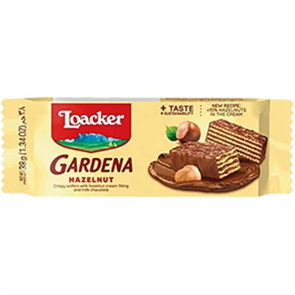 Loacker ويفر فندق شکلاتي گاردنا 38 گرم 25*12*1