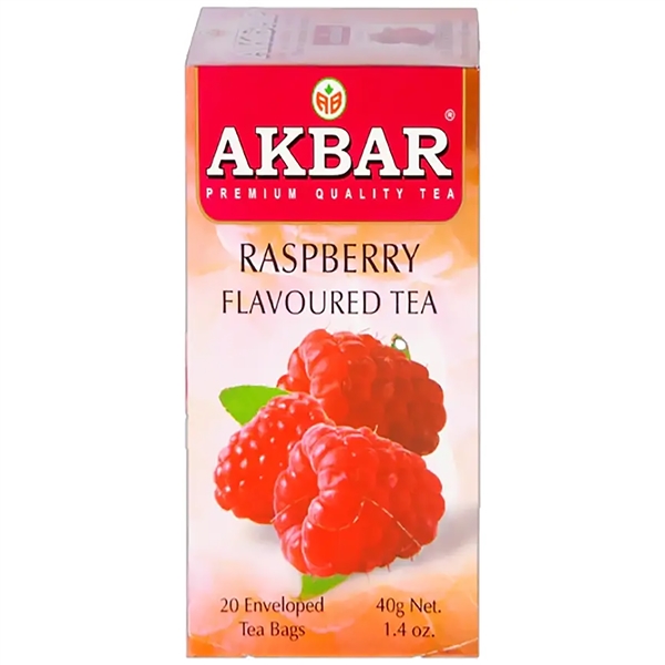 اکبر تی بگ میوه ای تمشک فویلدار(20عددی) 24*1