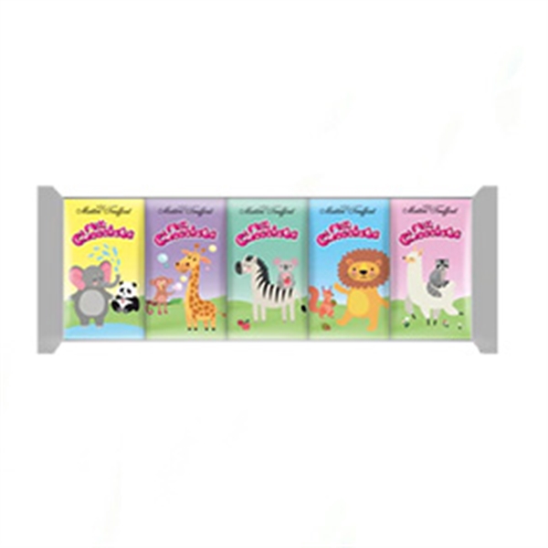 گانز-شکلات شيري 5 عددي با طرح باغ وحش 75 گرم 20*1