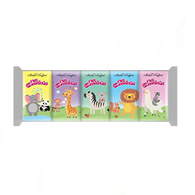 گانز-شکلات شيري 5 عددي با طرح باغ وحش 75 گرم 20*1
